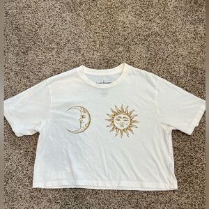 Sun and Moon ivory crop top ladies size M.